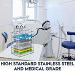 Stainless Steel Dental Instrument Tray Rack Organizer