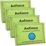 Anfinso 4 Pack Rechargeable Silica Gel Moisture Absorbers