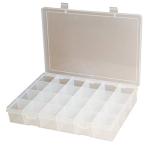 Durham LP24-CLR Clear Polypropylene Compartment Box