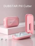 DUBSTAR Portable Pill Cutter Set - Pink & White
