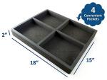 Polar Whale 4-Compartment Lab Drawer Organizer Tray