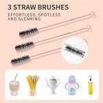 6 Pack Stainless Steel Bottle Brush Cleaner Set