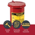 Justrite 0.45 Gallon Oily Waste Disposal Can