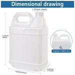 2 Pack 1 Gallon Clear Plastic Storage Jugs