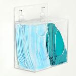 Acrylic Face Mask & Glove Storage Box - Wall Mounted