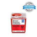 2 Quart Sharps Container for Home & Professional Use