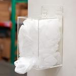 Acrylic Wall Mount Dispenser for Gloves & Covers