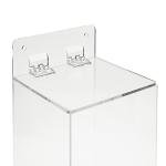 Acrylic Wall Mount Dispenser for Gloves & Covers