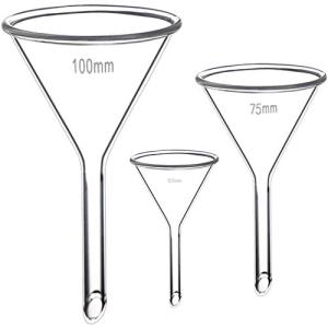 Borosilicate Glass Funnel Set - 3 Sizes