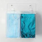 Acrylic Face Mask & Glove Storage Box - Wall Mounted