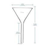 Borosilicate Glass Funnel Set - 3 Sizes