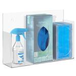 Acrylic Hygiene Dispenser with Three Compartments