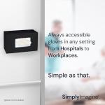 Black Glove Box Holder Dispenser for Easy Access