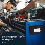 Black Glove Box Holder Dispenser for Easy Access