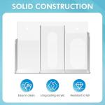 Acrylic Hygiene Dispenser with Three Compartments