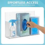 Acrylic Hygiene Dispenser with Three Compartments