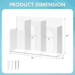 Acrylic Hygiene Dispenser with Three Compartments
