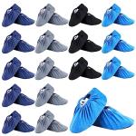 Reusable Non-Slip Shoe Covers - 20 Pairs, 4 Colors