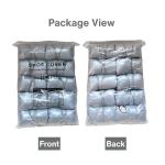 100 Pairs Waterproof Disposable Shoe Covers, Silver