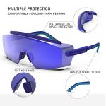 Dark Blue Adjustable Anti-UV Safety Glasses