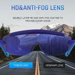 Dark Blue Adjustable Anti-UV Safety Glasses