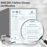24-Pack ANSI Z87.1 Clear Safety Glasses