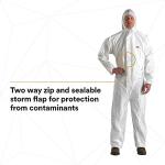 3M Hooded Disposable Coveralls, Pack of 20