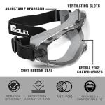 Adjustable Anti-Fog Safety Goggles with Clear Lens