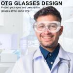 6 Pack Anti-Fog Chemical Safety Goggles