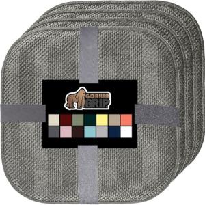 Gorilla Grip Memory Foam Chair Cushions - Set of 4