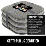 Gorilla Grip Memory Foam Chair Cushions - Set of 4