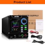 Variable 0-200V DC Power Supply with Memory Storage