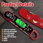 Digital Meat Thermometer - Waterproof & Instant Read