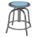 Blue Height Adjustable Swivel Office Stool 18"-24