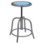 Blue Height Adjustable Swivel Office Stool 18"-24