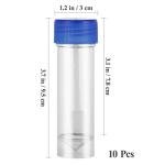 Plastic Specimen Cups with Lids – 10 Pack