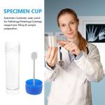 10 Pack Plastic Specimen Cups with Lids
