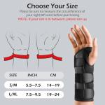 Wrist Brace for Carpal Tunnel Relief - Adjustable Splint