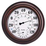 Premium Steel Wall Thermometer and Hygrometer - 8