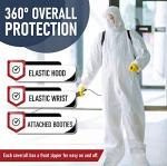 5 Pack Disposable Hazmat Suits - 4XL