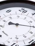 Premium Steel Wall Thermometer and Hygrometer - 8