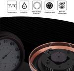 Premium Steel Wall Thermometer and Hygrometer - 8