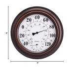 Premium Steel Wall Thermometer and Hygrometer - 8