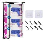 Wall-Mount Glove Holder - Fits 3 Boxes (Black)