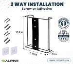 Wall-Mount Glove Holder - Fits 3 Boxes (Black)