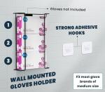 Wall-Mount Glove Holder - Fits 3 Boxes (Black)