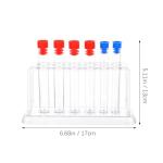6-Piece Plastic Test Tube Rack Set