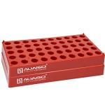 2-Pack Red HPLC Vial Holder Tray, 12mm
