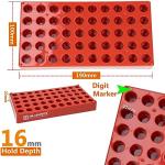 2-Pack Red HPLC Vial Holder Tray, 12mm