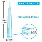 ONiLAB 1000 µL Pipette Tips – 500 Pack